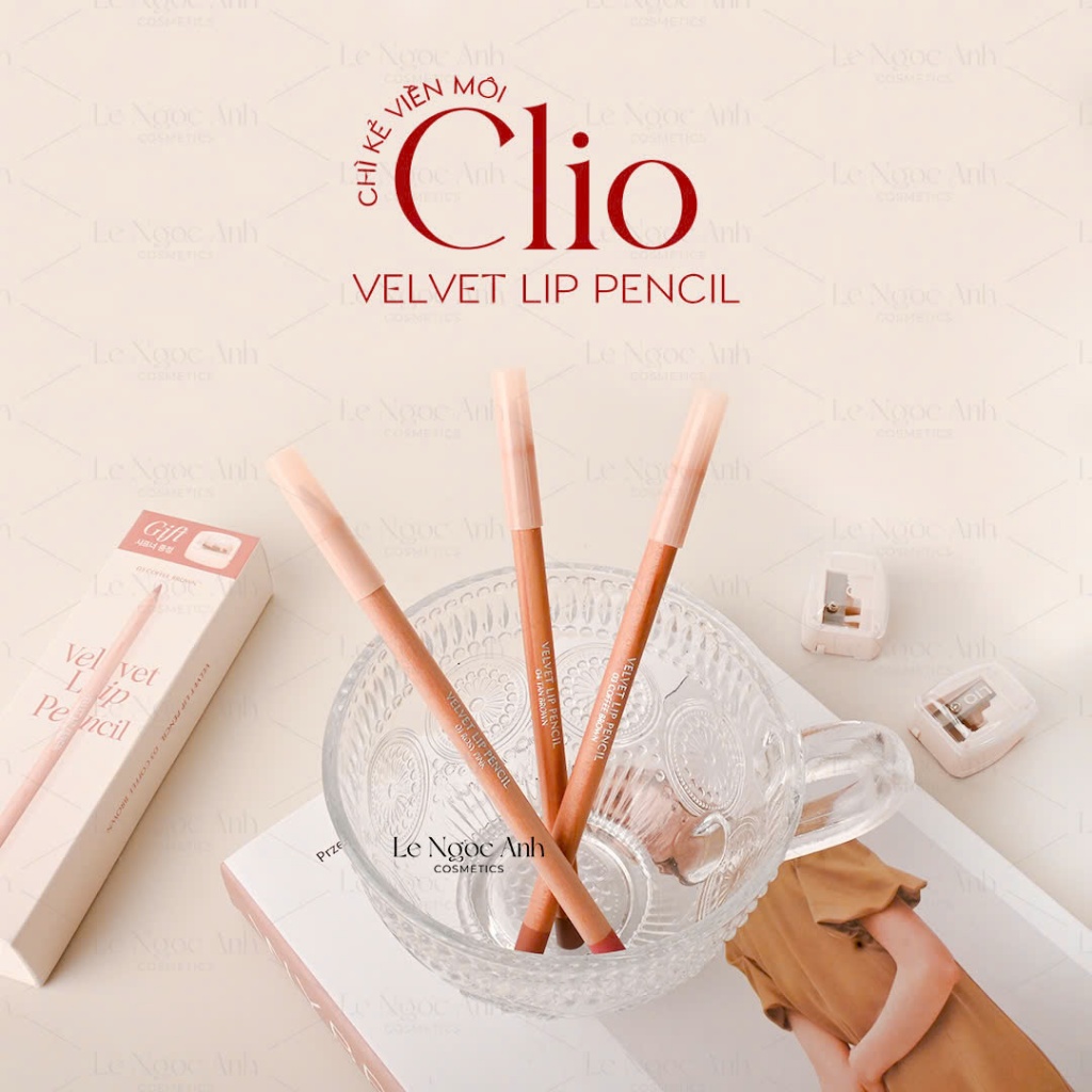 [Hàng chính hãng] Chì Kẻ Viền Môi Clio Velvet Lip Pencil