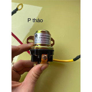 Rơ le phụ đề xe, may bảo  vệ đề 12v, 24v 150a vỏ vàng hàng cao cấp