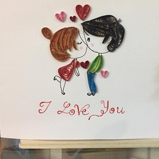 Thiệp quilling handmade - 01 chiếc