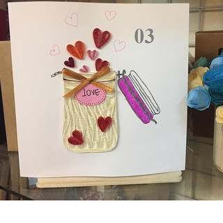 Thiệp quilling handmade - 01 chiếc