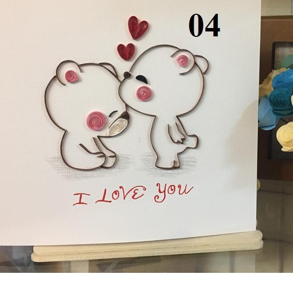 Thiệp quilling handmade - 01 chiếc