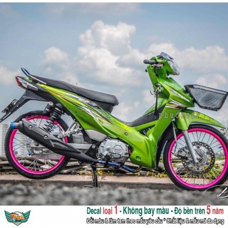 Tem rời xe Wave i xanh lá (A)