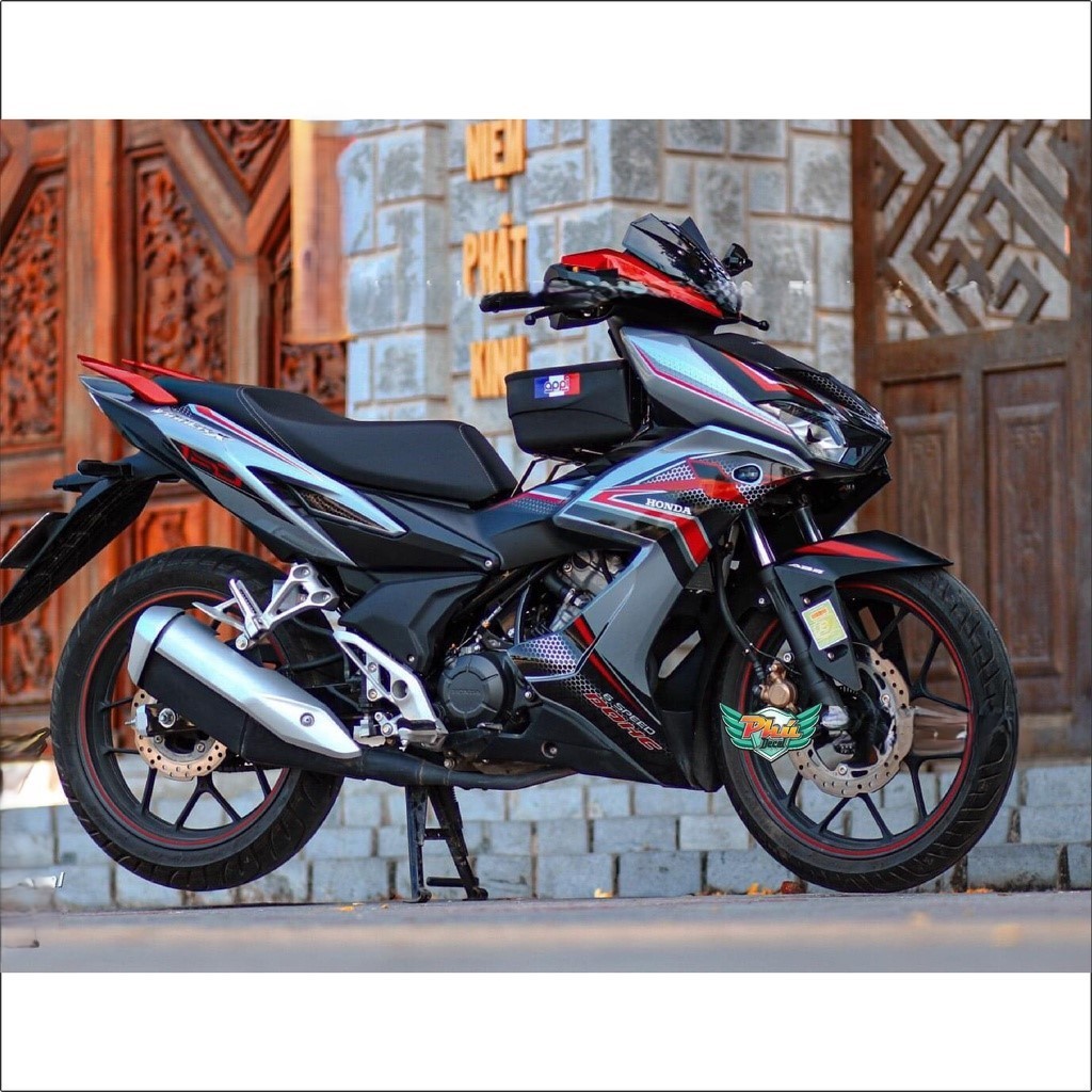Tem rời xe Winner X bạc đỏ đen (A)