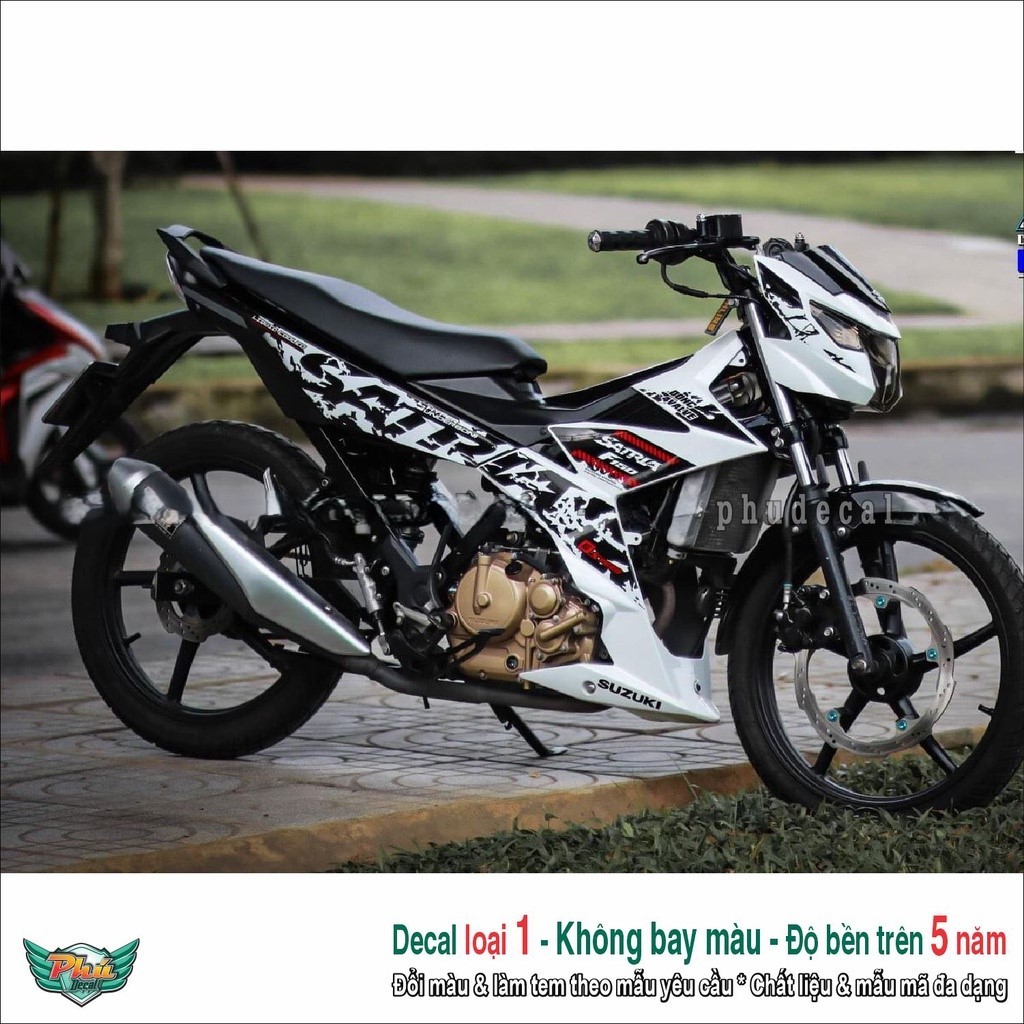 Tem rời Satria trắng đen Kiểng (2)