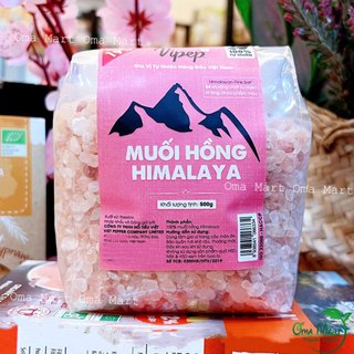 [CHÍNH HÃNG] Muối Hồng Himalaya Vipep ( dạng túi ) - Muối đá hồng tinh khiết nấu ăn, ngâm chân, tẩy tế bào chết