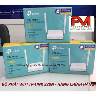 Bộ Phát Wifi 2 Râu TPLink 820N - Router Wi-Fi Chuẩn N Tốc Độ 300Mbps - Hàng Chính Hãng bảo hành đổi mới trong 24 tháng