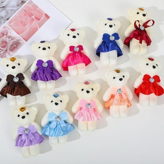  Set 10 Gấu Bông Teddy Mini Nhồi Bông Bằng Xốp Cứng Phụ Kiện Trang Trí Hoa linh moon 
