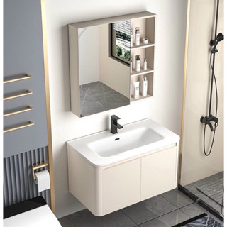    Giá Sỉ   Tủ chậu rửa mặt tủ lavabo nhà tắm  kèm tủ gương sang trọng hiện đại BIG HOME kt 60,80cm   Tặng bộ xả   