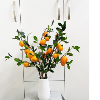 cành quýt giả 85cm - 6 quả