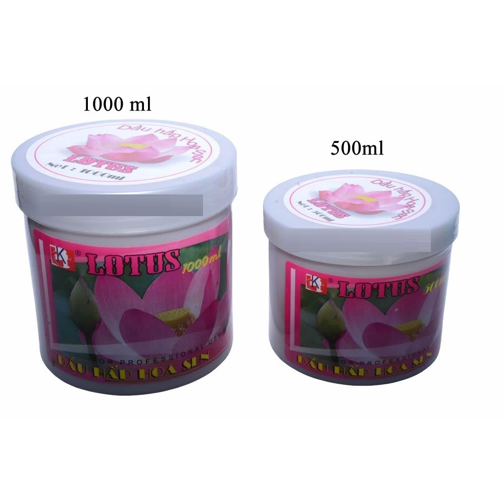 Hấp dầu hoa sen, hấp tóc, ủ tóc mềm mượt