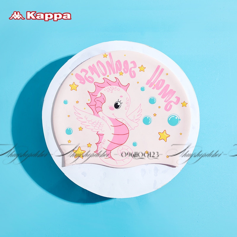Mũ bơi/Nón bơi Silicone Kappa thoáng khí cho bé bơi lội