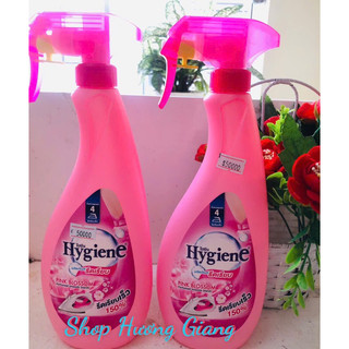 Xịt thơm làm phẳng quần áo Hygiene Rose Water Thái Lan 220ml - Khử mùi hôi giúp quần áo mềm mại, thơm mát