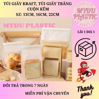 Túi giấy kraft, túi giấy trắng cuộn kẽm