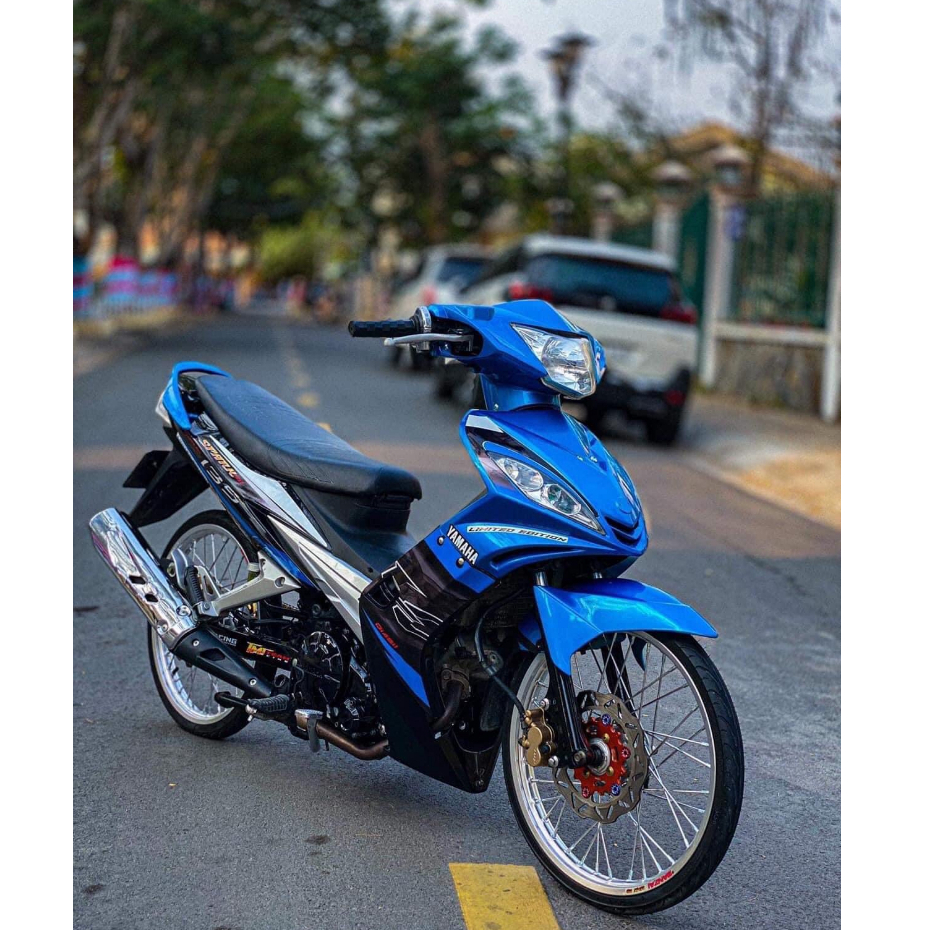 tem rời exciter 135 2010 đen xanh lc đẹp . tem 3 lớp bền màu