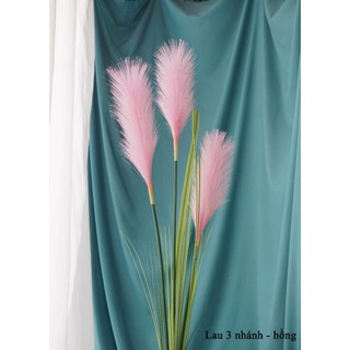 Hoa Giả 🌺 Cành Lau Lụa 3 Nhánh Dài