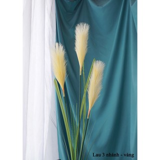 Hoa Giả 🌺 Cành Lau Lụa 3 Nhánh Dài