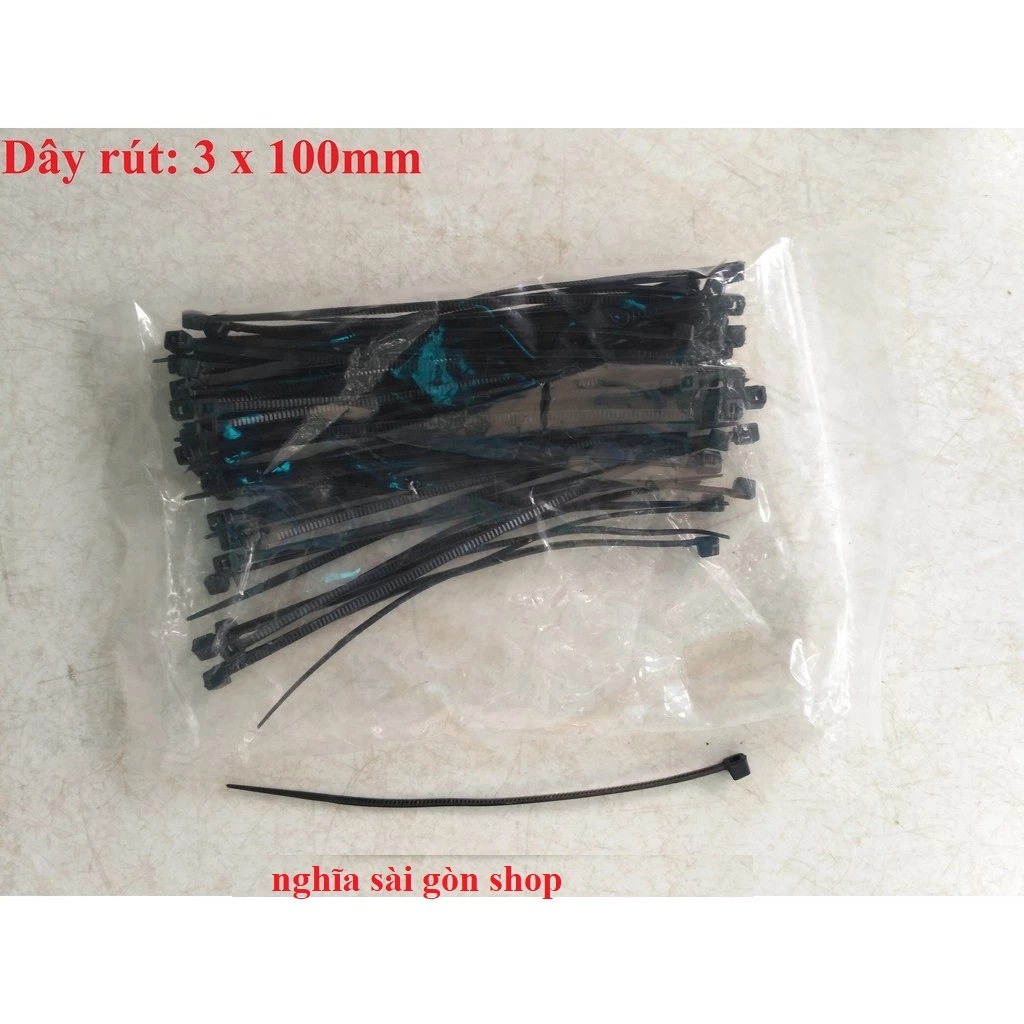 Dây rút 3x100mm ( 1 bịch 60 cái)