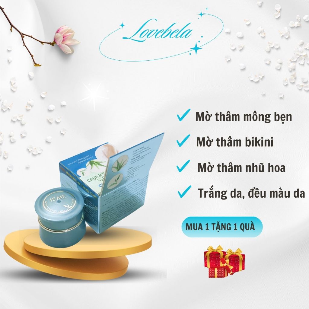 Thâm mông ISME Whitening giảm thâm body nách mông bẹn đầu gối khuỷu tay bikini nhũ hoa khử mùi hôi