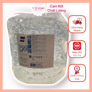  Gel siêu âm Konix can 5 lít màu trắng   gel lạnh triệt lông Konix - Gel điện tim -Gel triệt lông dùng cho spa  Gel konix 