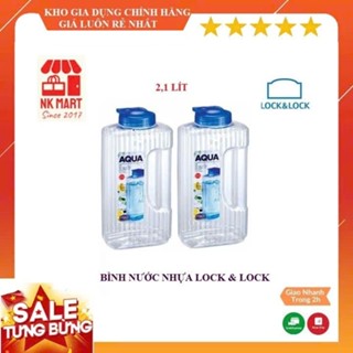 COMBO 2 BÌNH NƯỚC NHỰA LOCK & LOCK 2,1 LÍT