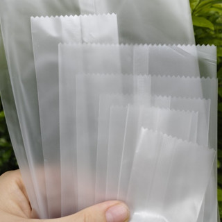 100 Túi  nilon TRẮNG MỜ  đựng bánh kẹo hàn miệng đựng bánh kẹo