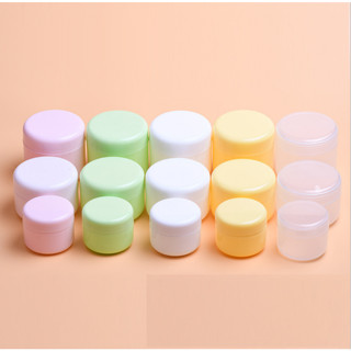  100 Hũ nhựa màu PASTEL đựng kem face 10g 20g 30g 50g 100g có nắp lót - Hủ lọ chất liệu PP chiết mỹ phẩm du lịch. 