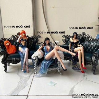  Đồ chơi mô hình Nico Robin Nami Boa hancock IU ngồi ghế quý phái one piece IU STUDIO onepiece figure F1 cao 17 cm nét 