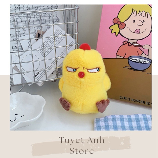 MÓC KHOÁ GÀ BÔNG CUTE