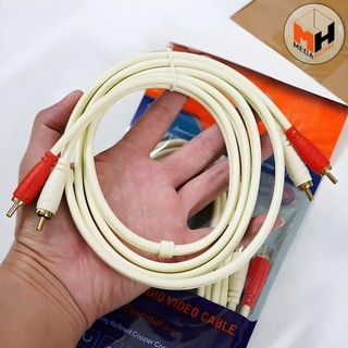 Dây cáp tín hiệu audio 3.5 ra AV (1,8 m), jack 3.5 ra bông sen