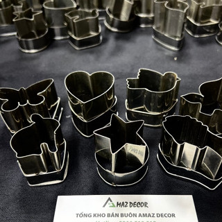 [Giá gốc tận xưởng] Dụng cụ Khuôn Inox Cắt Tỉa Khuôn Cắt Đa Năng Tạo Hình Rau Củ Quả Trái Cây Bánh Thạch hàng thủ công