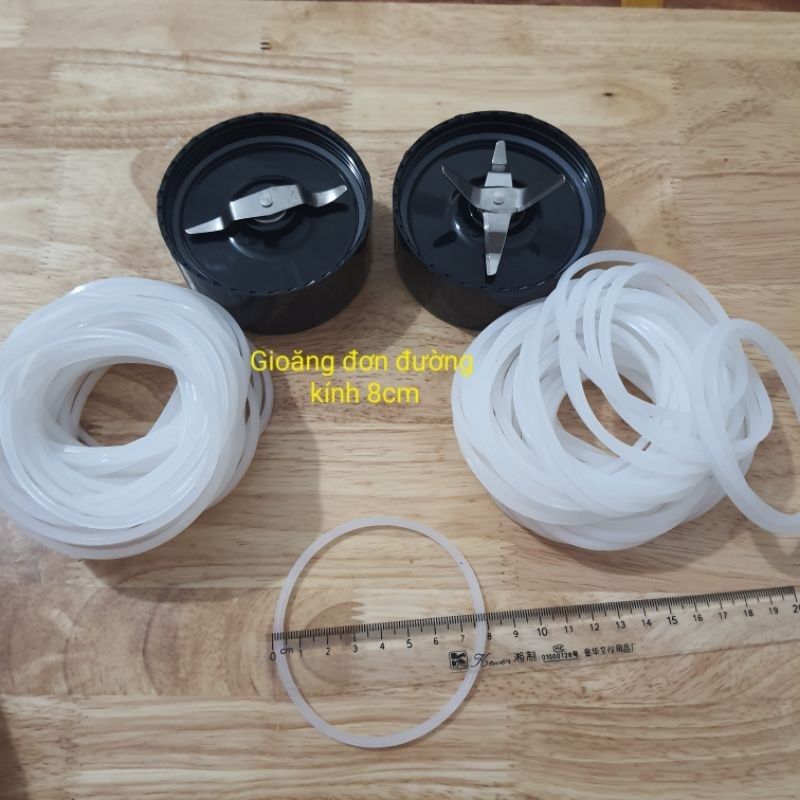 Phụ kiện gioăng đơn máy xay sinh tố magic bullet, okusanno, sunhouse đường kính 8cm độ dày 3li