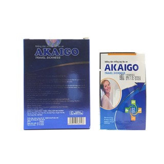 Dán say xe thảo dược AKAIGO ( gói 1 miếng 1 lần dán tác dụng 72h)