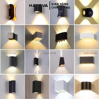 Đèn hắt ngoài trời, Đèn treo tường chống nước  HAPOVA GHIVIS 5600