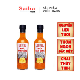  Nước mắm gừng pha sẵn cao cấp Làng Chài Xưa nguyên liệu tươi chai thủy tinh 300 gram