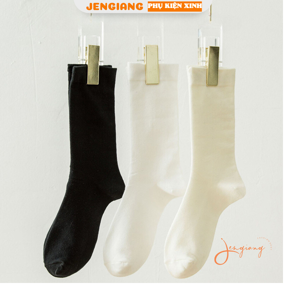 Tất vớ màu trơn phong cách ulzzang Hàn quốc basic đơn giản dành cho nữ K58 | BigBuy360 - bigbuy360.vn