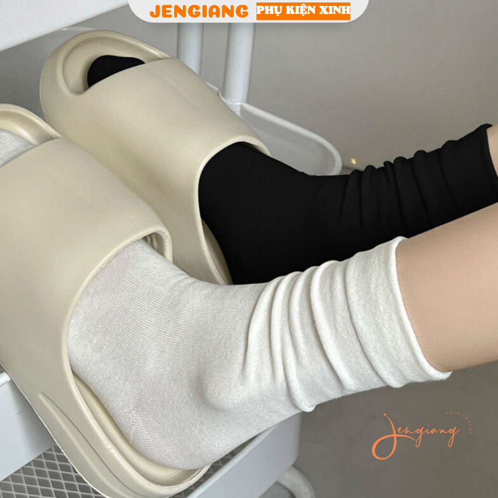 Tất vớ màu trơn phong cách ulzzang Hàn quốc basic đơn giản dành cho nữ K58 | BigBuy360 - bigbuy360.vn