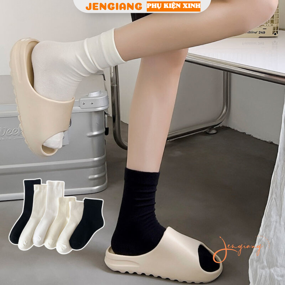 Tất vớ màu trơn phong cách ulzzang Hàn quốc basic đơn giản dành cho nữ K58
