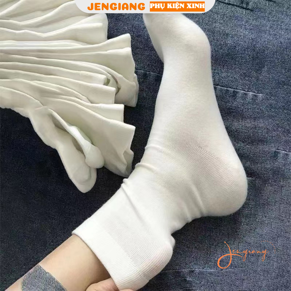 Tất vớ màu trơn phong cách ulzzang Hàn quốc basic đơn giản dành cho nữ K58 | BigBuy360 - bigbuy360.vn