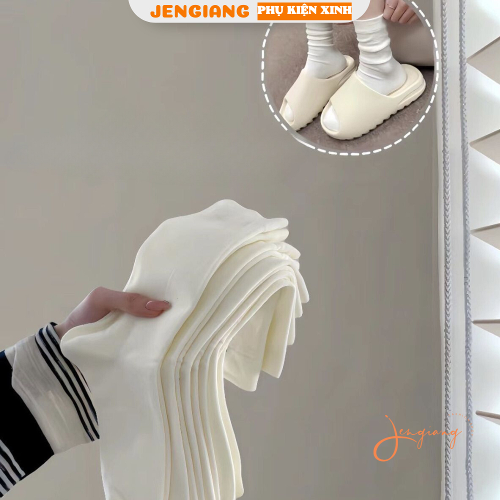 Tất vớ màu trơn phong cách ulzzang Hàn quốc basic đơn giản dành cho nữ K58 | BigBuy360 - bigbuy360.vn