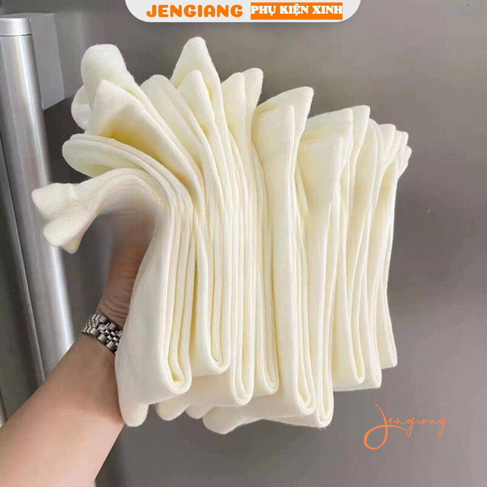 Tất vớ màu trơn phong cách ulzzang Hàn quốc basic đơn giản dành cho nữ K58 | BigBuy360 - bigbuy360.vn