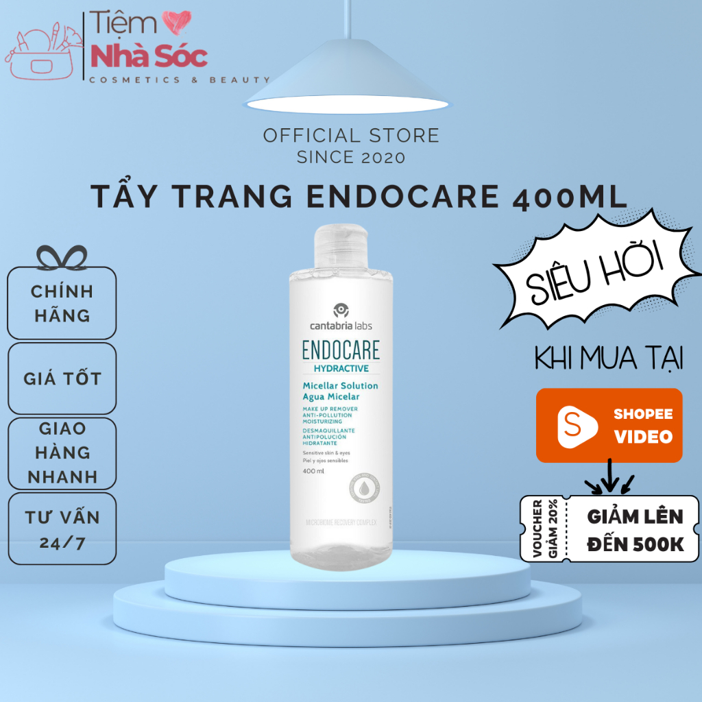 Tẩy trang Endocare Hydractive Micellar Solution 400ml
