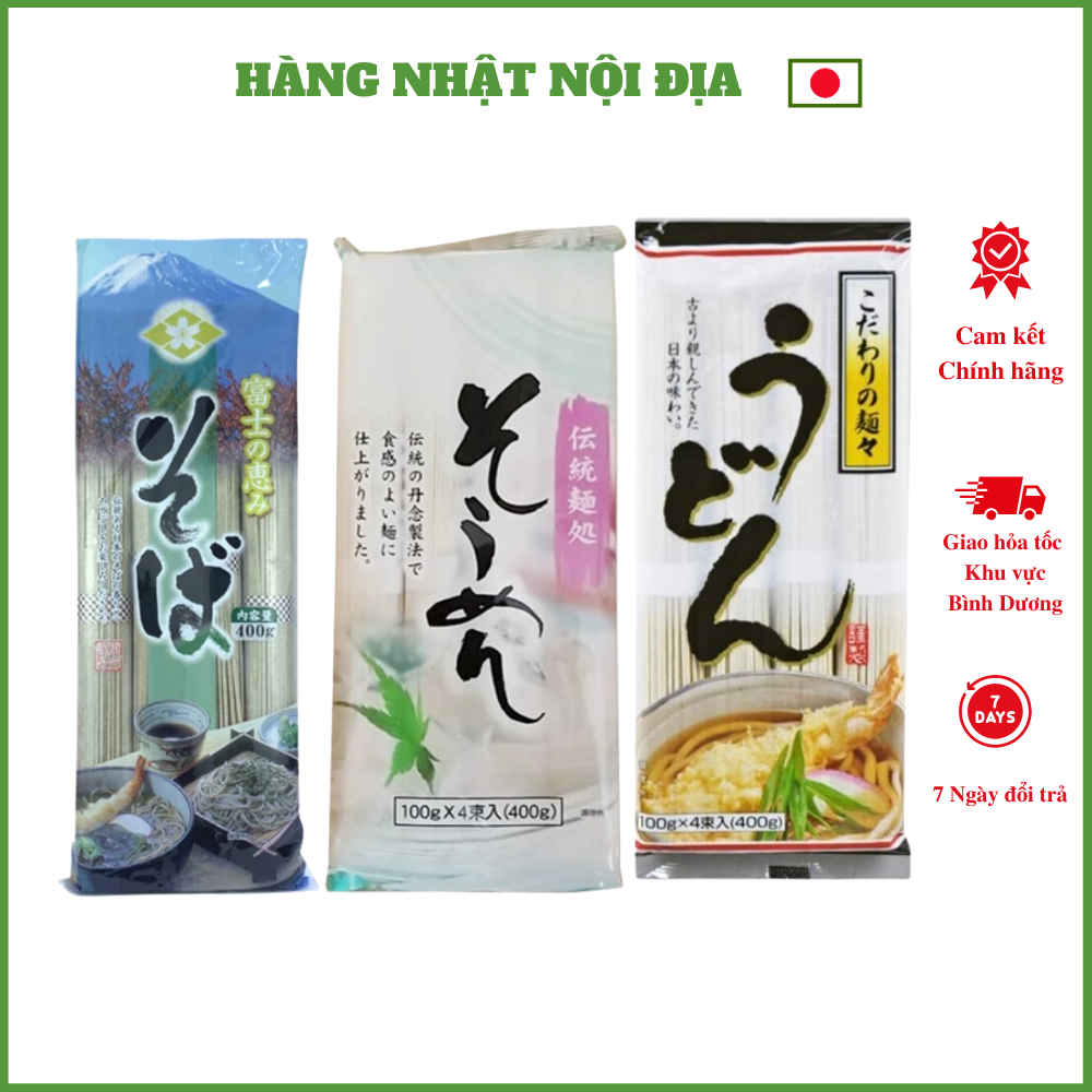 Mì Soba, Somen, Udon Asahi Nhật Bản