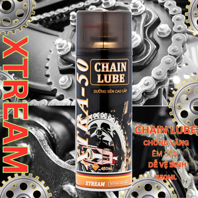 [Tặng Khăn Lau Xe 3M khi mua từ 2 chai]Chai Xịt Bôi Trơn, Dưỡng Sên/Xích Không Văng Xtra-50