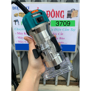 Máy Phay Gỗ  FREESHIP  Máy Phay Gỗ Makita 6,35mm RT3709 có điều tốc THÁI LAN soi mộng gỗ, phay gỗ, tạo rã