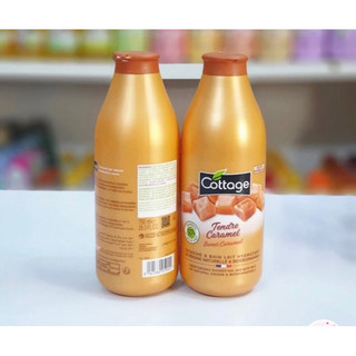 [Chai lớn 750ml]- Sữa tắm Cottage chính hãng của Pháp, Hương hoa Violet & Hương kẹo Caramel
