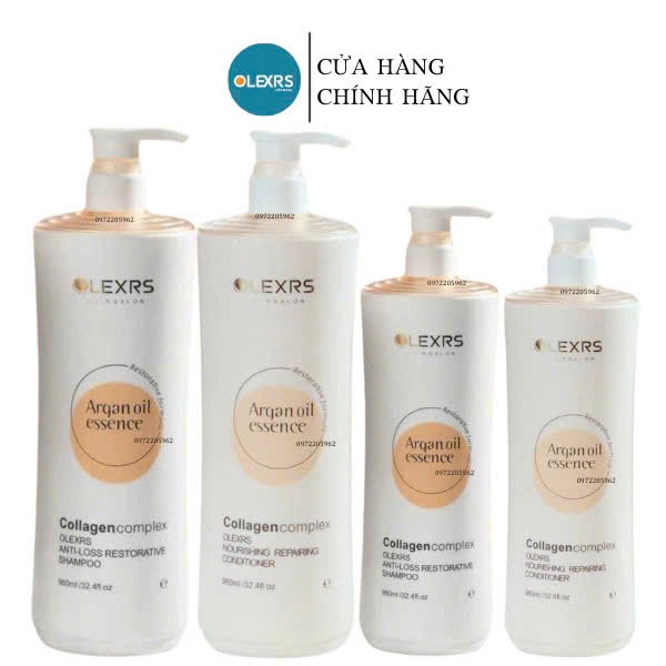 Dầu Gội Xả Olexrs Màu Cam Mẫu Mới 2024 500ml-960ml Phục Hồi Tóc Khô Xơ Hư Tổn, Hương Nước Hoa
