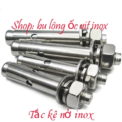 Bu lông nở, tắc kê nở inox 304 M8 - M12