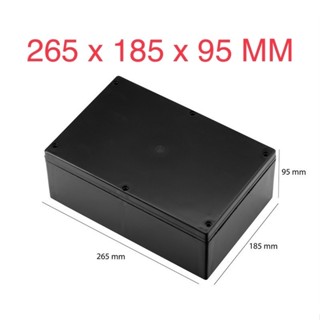 Hộp 265x185x95mm tặng kèm ốc vít và ron cao su chống nước. Hộp nhựa đựng mạch điện tử