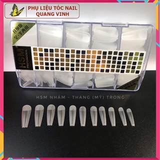  Móng úp nhám HSM  hộp 500 móng 4 phom  