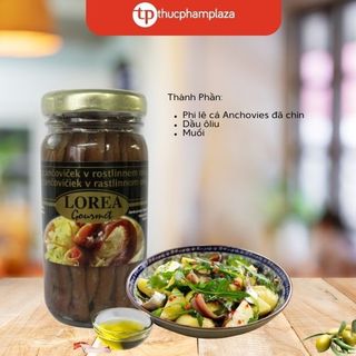 Cá cơm biển (Anchovy) phi lê sốt dầu ôliu